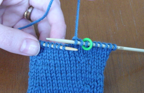 knit 2 stitches