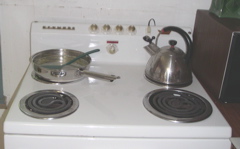 stove with cool knobs
