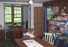 The library connects to the birthing room.