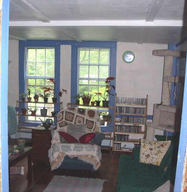 living room as seen from library