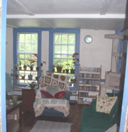 living room as seen from library